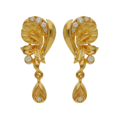 Floret Design Trendy Gold Earring Drops